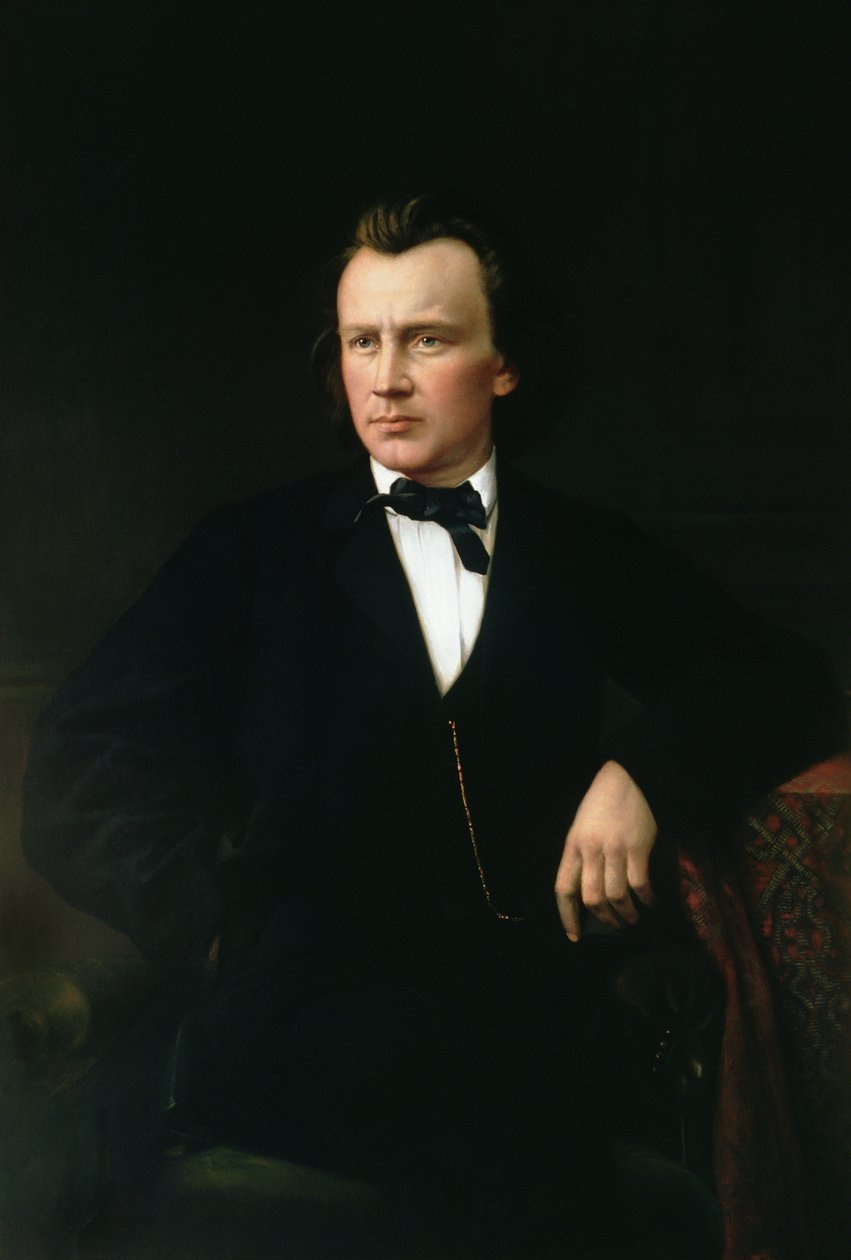 J. Brahms, ca. 1860 av Karl von Jagemann