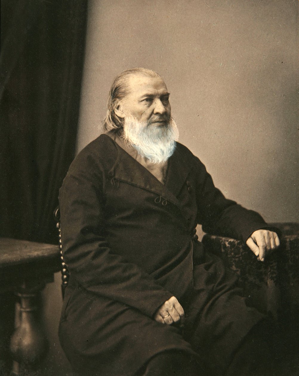 Sergei Aksakov, russisk forfatter, 1850-tallet av Karl August Bergner