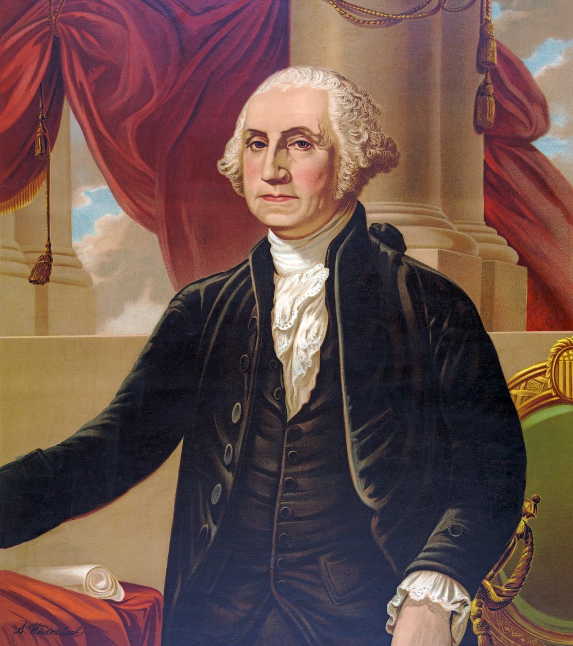 George Washington, pub. ca. 1876 av Karl Augustus Weidenbach