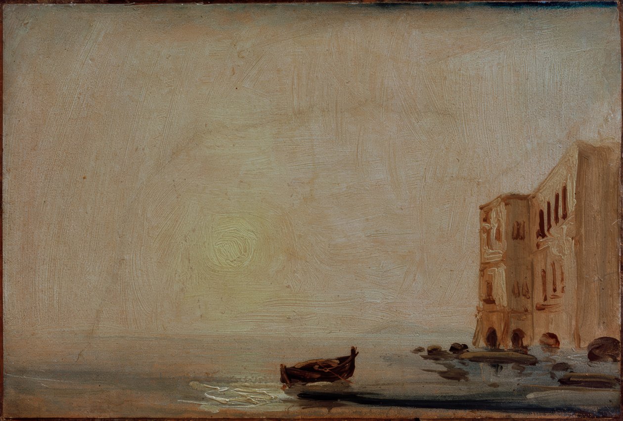 Sol over havet av Carl Blechen