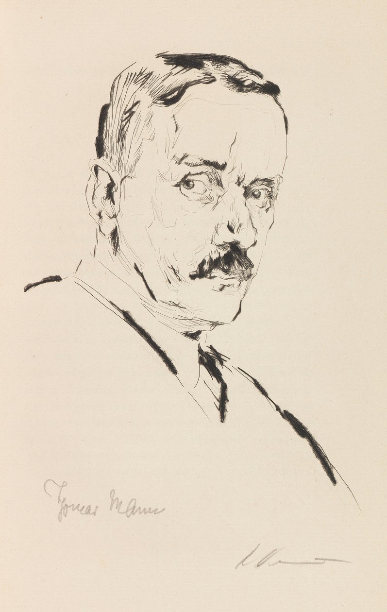 Portrett av Thomas Mann 1875-1955, 1924. av Karl Dannemann