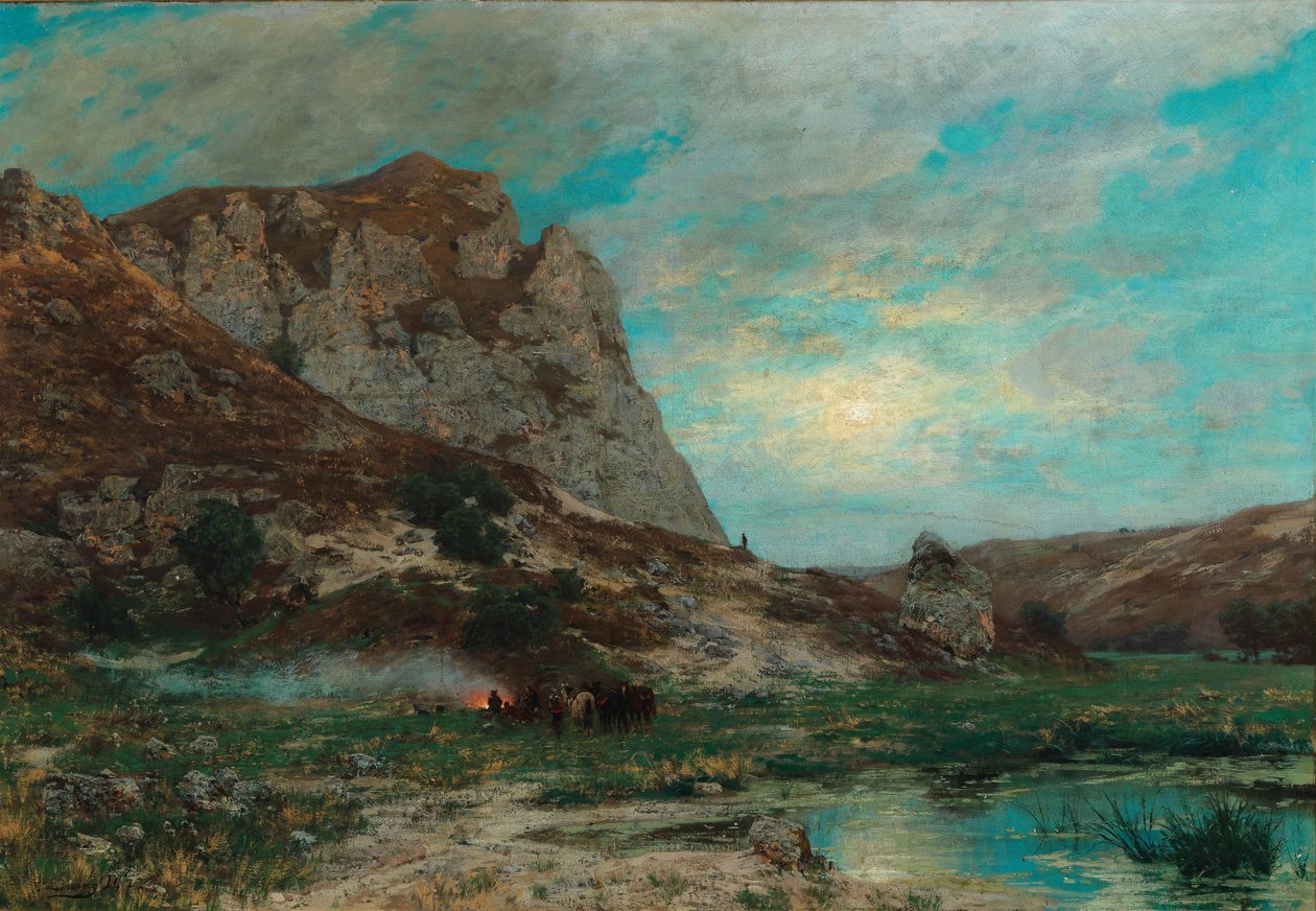 Soldater i ro av Carl Friedrich Lessing