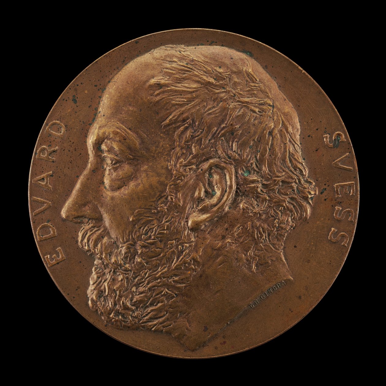 Eduard Suess, 1831-1914, geolog [forside], 1897. av Karl Gindra