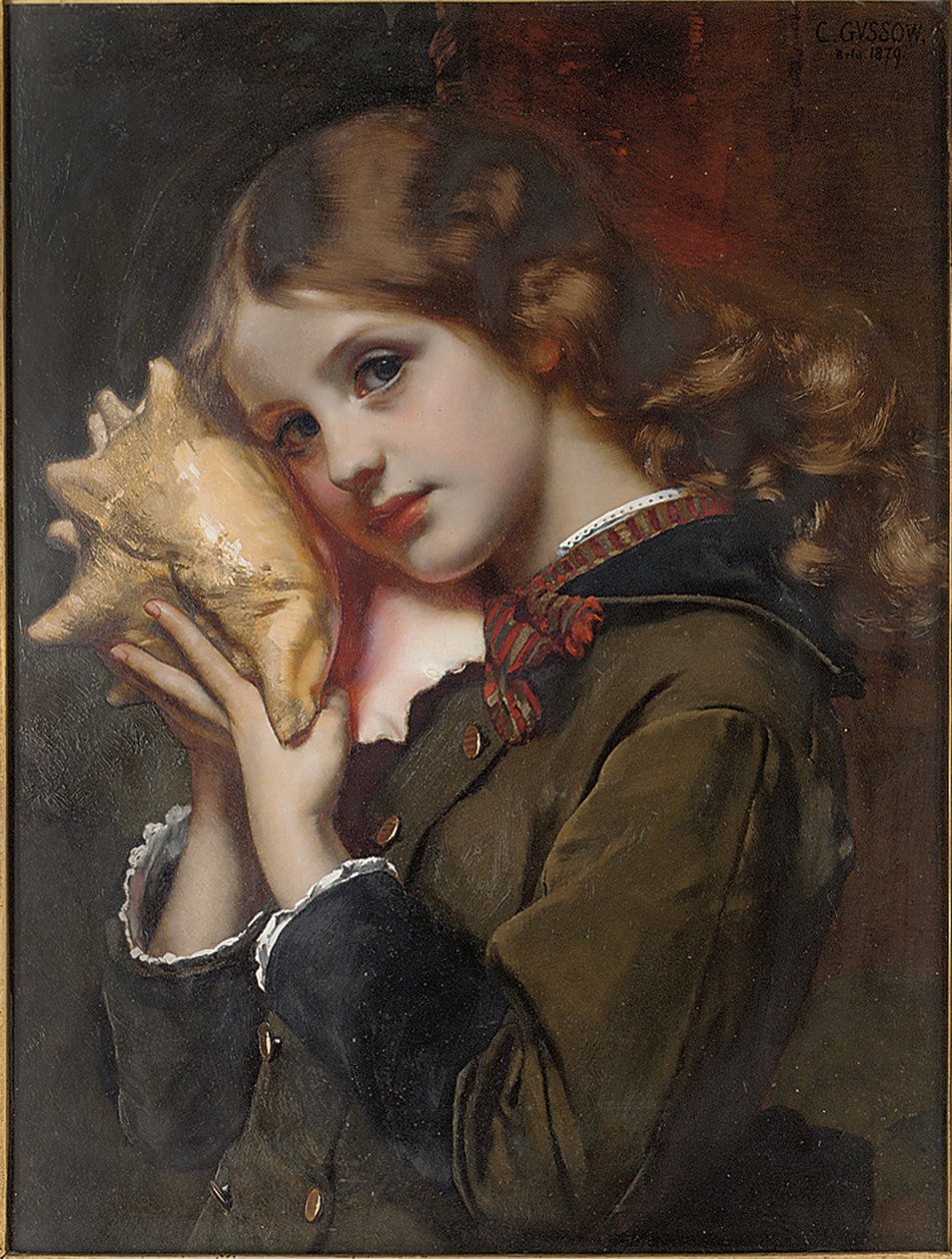 The Sound of the Sea, 1879 av Karl Gussow