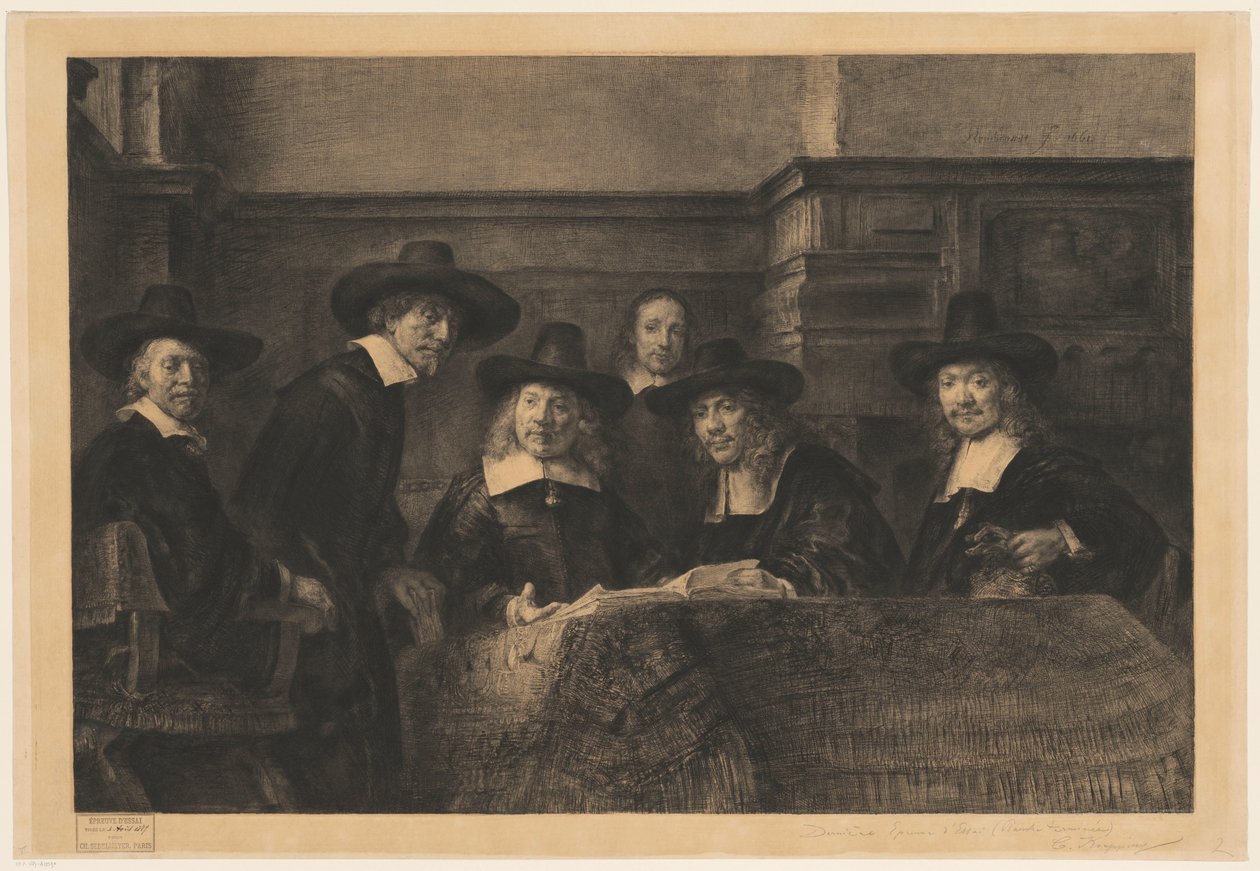 The Staalmeesters, etter Rembrandt av Karl Köpping
