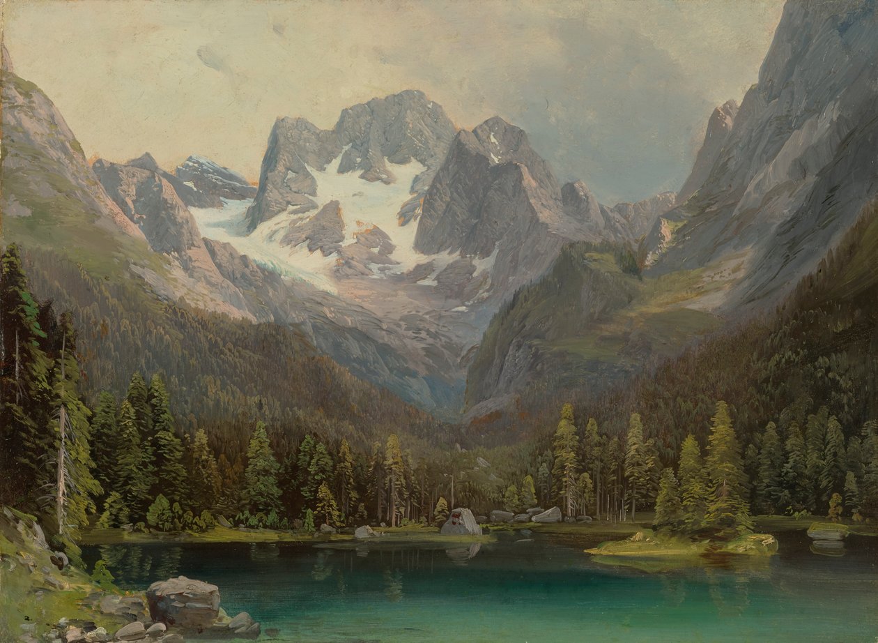 Vorderer Gosausee med Dachstein av Karl Millner
