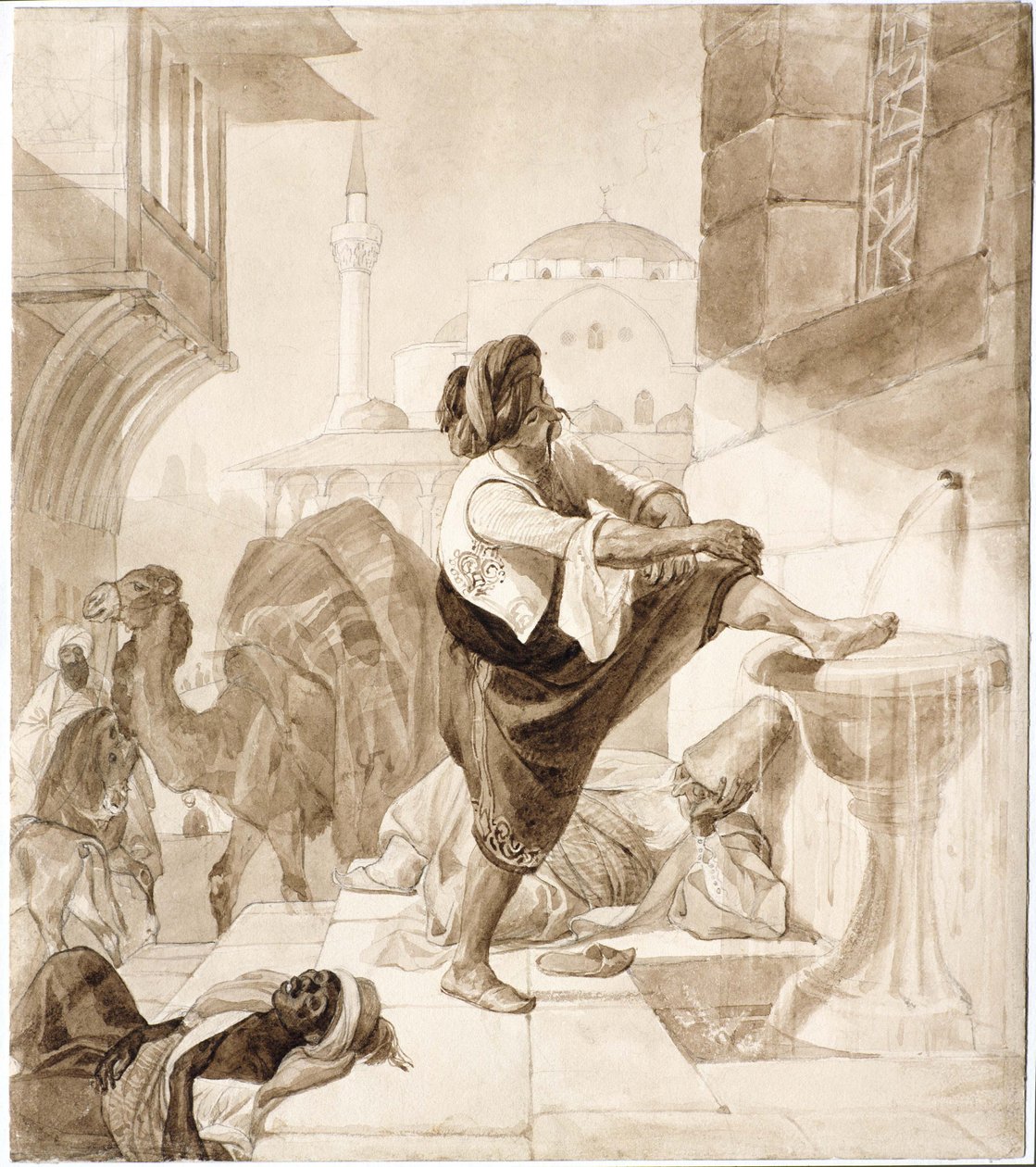 Middag i en campingvogn, 1835. av Karl Pavlovich Bryullov