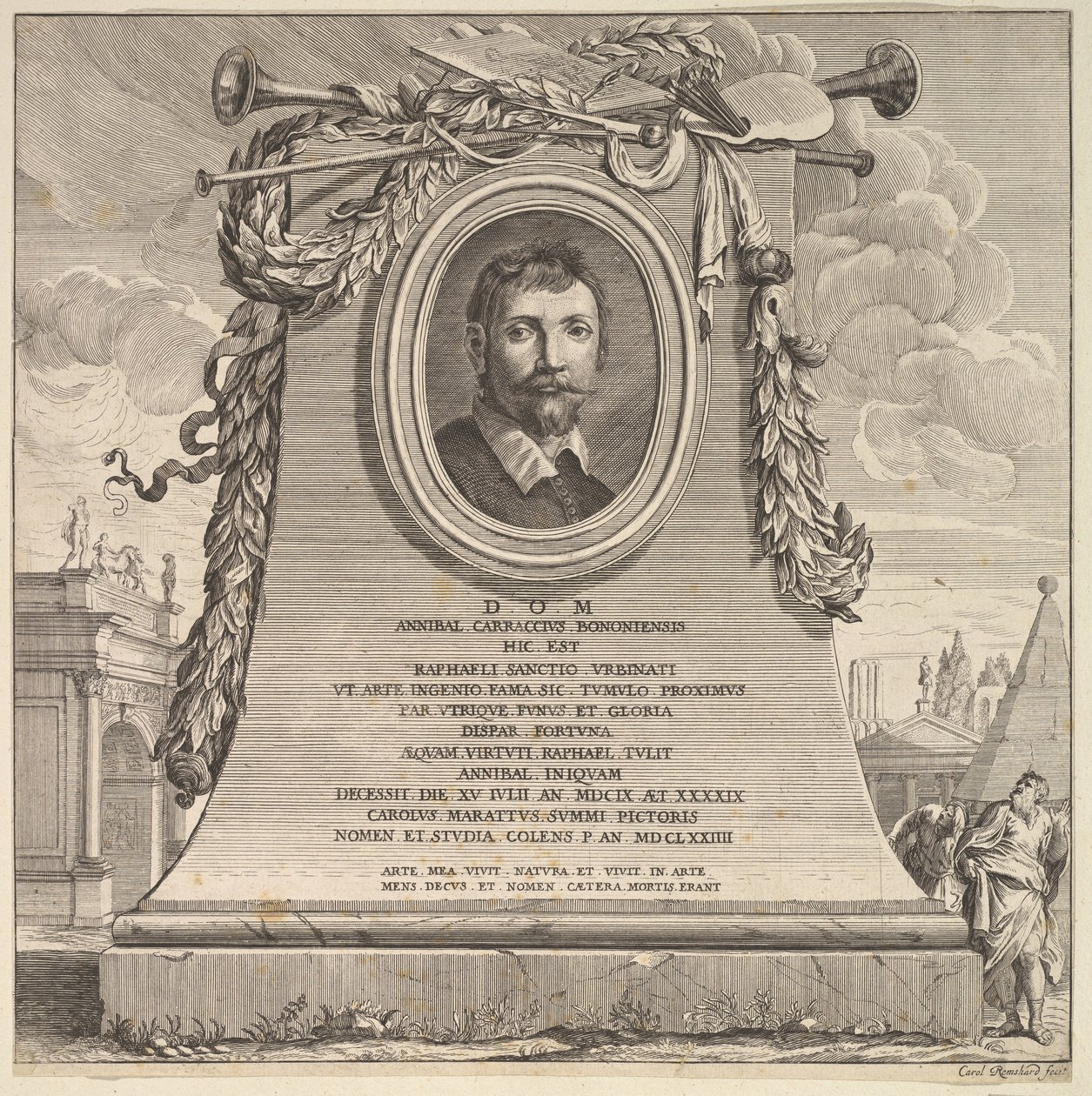 Graven til Annibale Carracci, 1690-1735. av Karl Remshardt