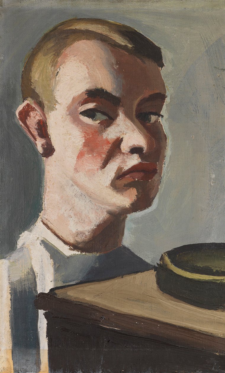 Selvportrett, ca. 1920. av Karl Tratt
