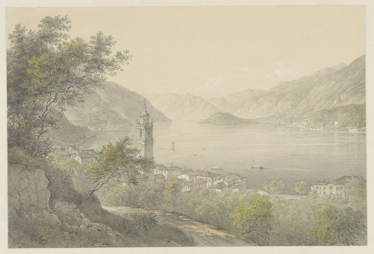Bellagio, ved Comosjøen av Karoly Lajos Libay
