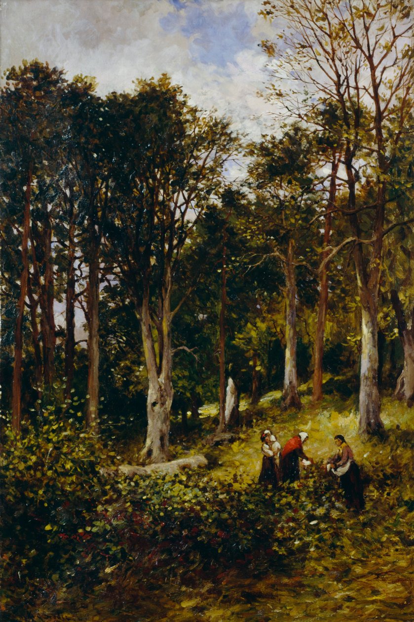 Landskap (fire figurer i et tre) av Kate S. Brodie