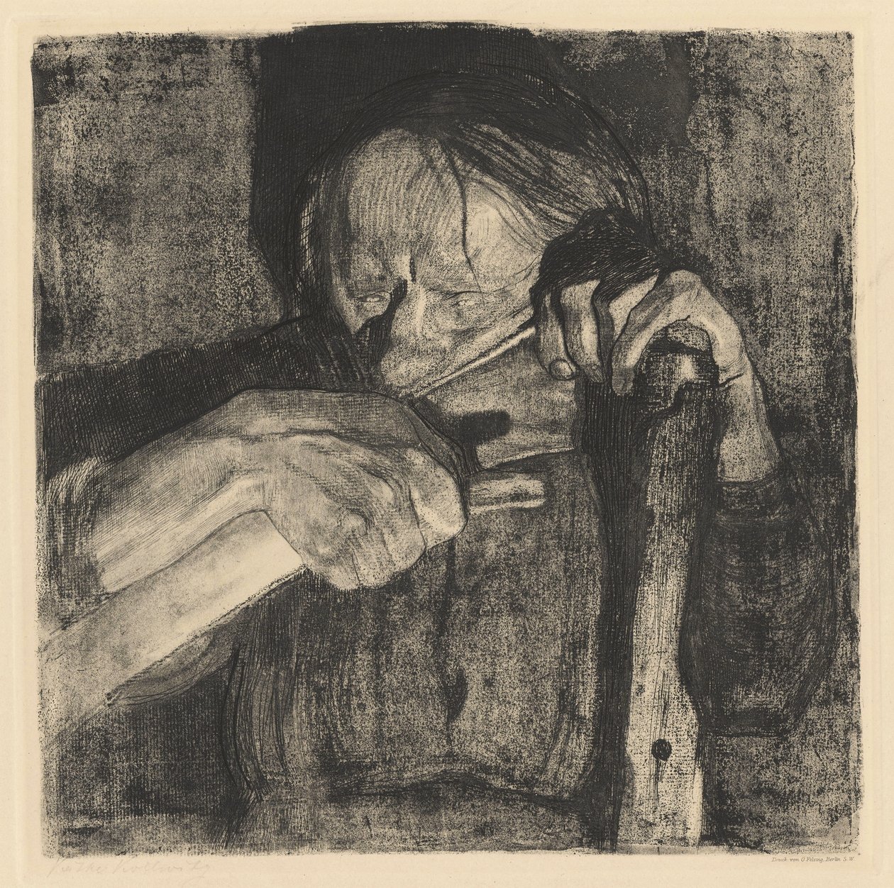 Hvite ljåen. av Käthe Kollwitz