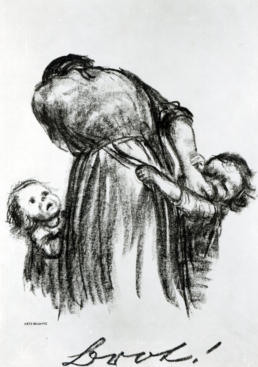 Brød!, 1924 av Käthe Kollwitz