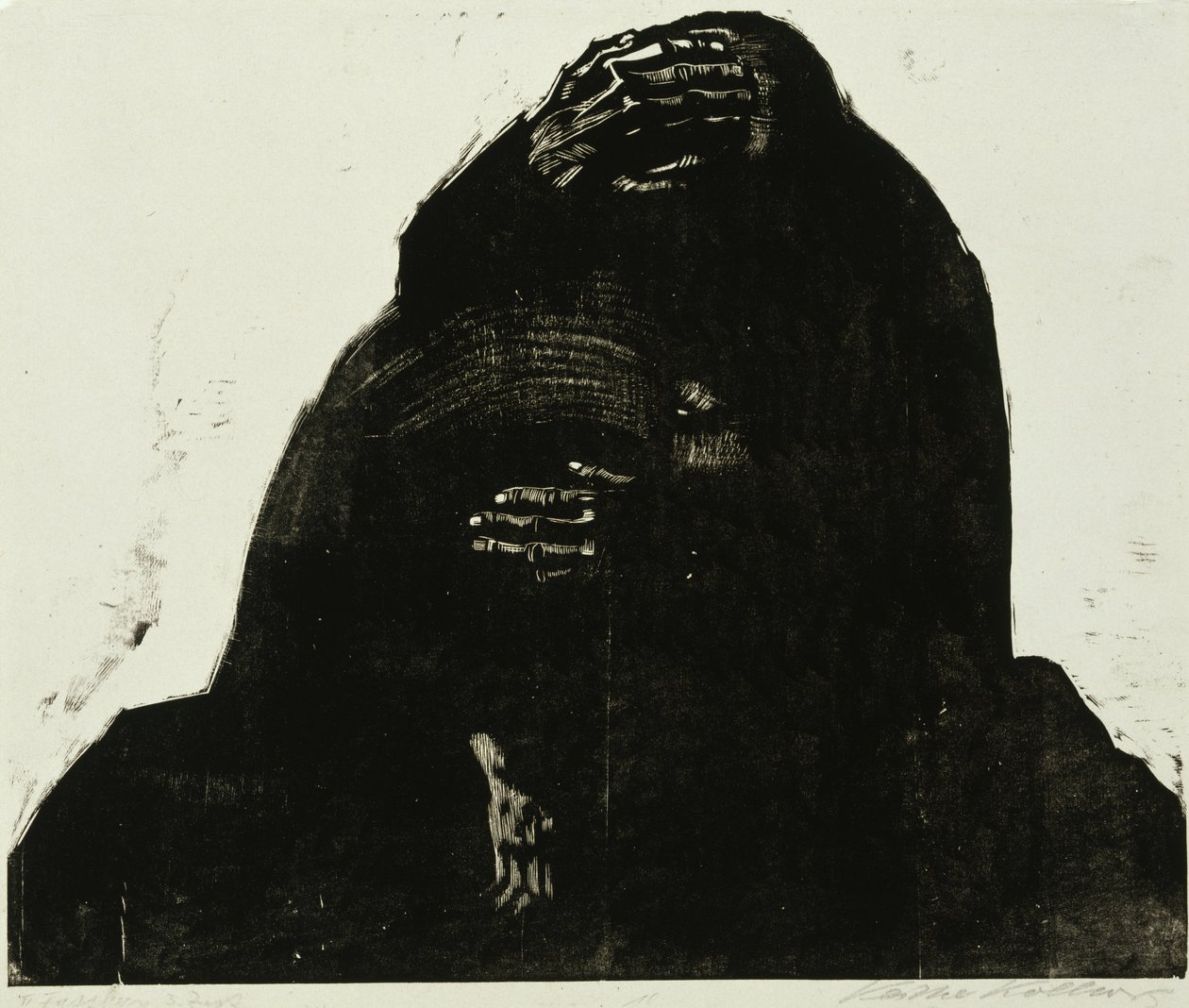 Foreldrene, nummer III av Käthe Kollwitz