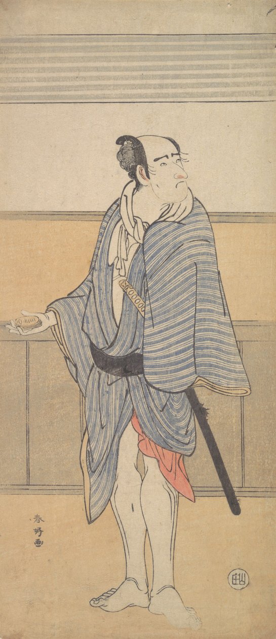 En uidentifisert skuespiller, ca. 1790. av Katsukawa Shunko