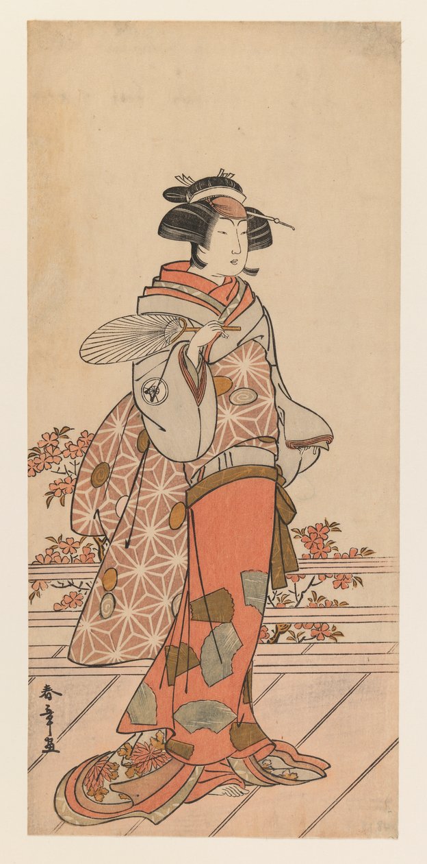 Iwai Hanshiro IV, ca. 1785 (treblokktrykk i farger) av Katsukawa Shunsho