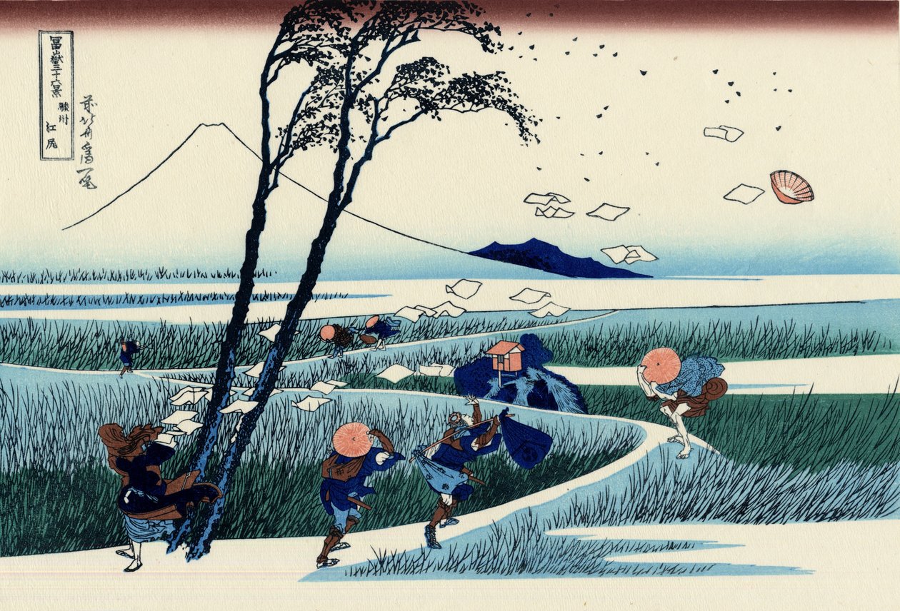 Ejiri i Suruga -provinsen av Katsushika Hokusai