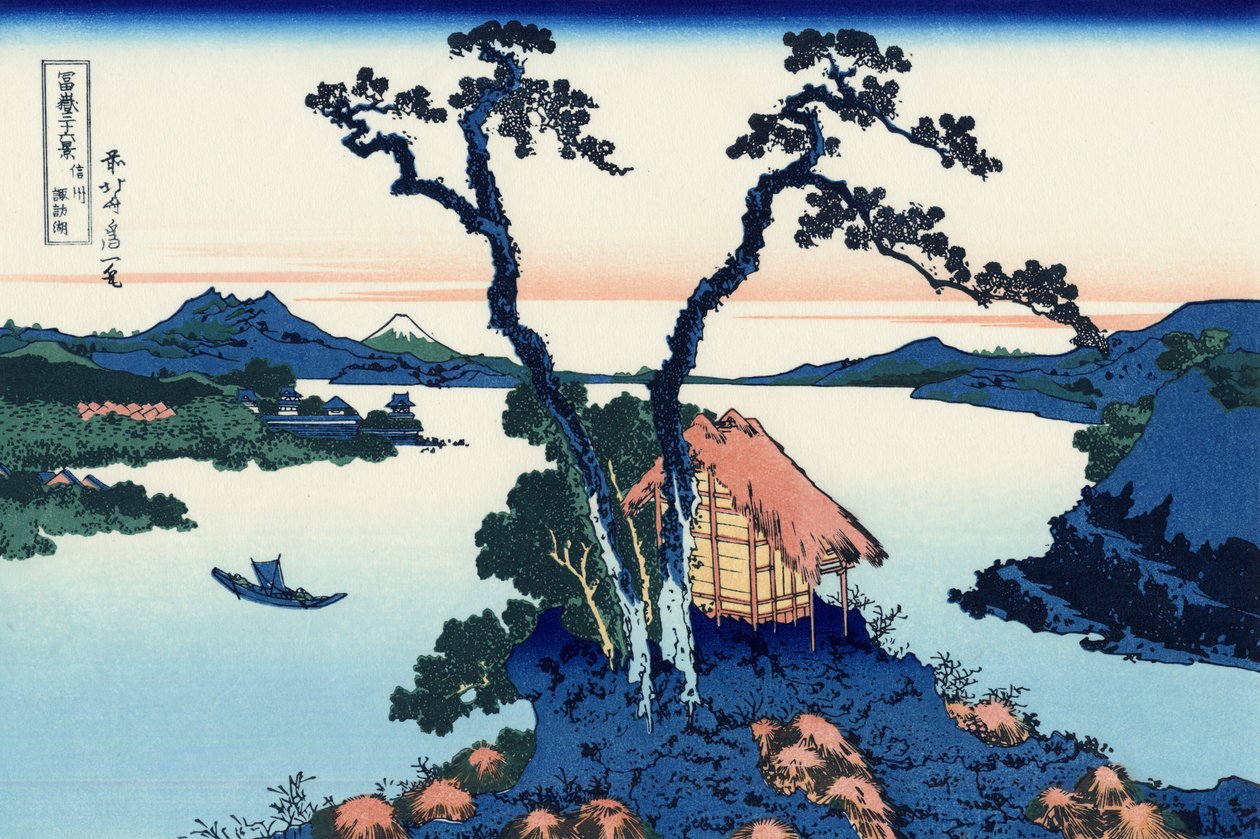 Shinshū Suwa-ko av Katsushika Hokusai