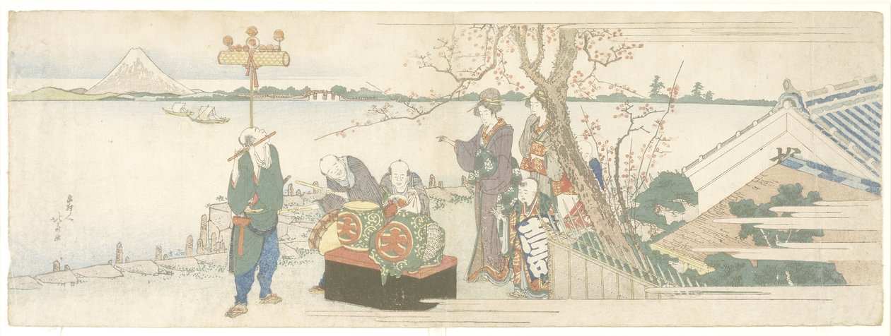 Daikagura Performe rs, 1801-1805 av Katsushika Hokusai