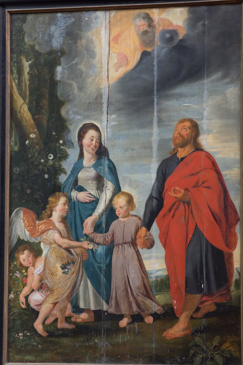 Sognekirke (Saint Walburga Parish Church). maleri. av Alec Hunter