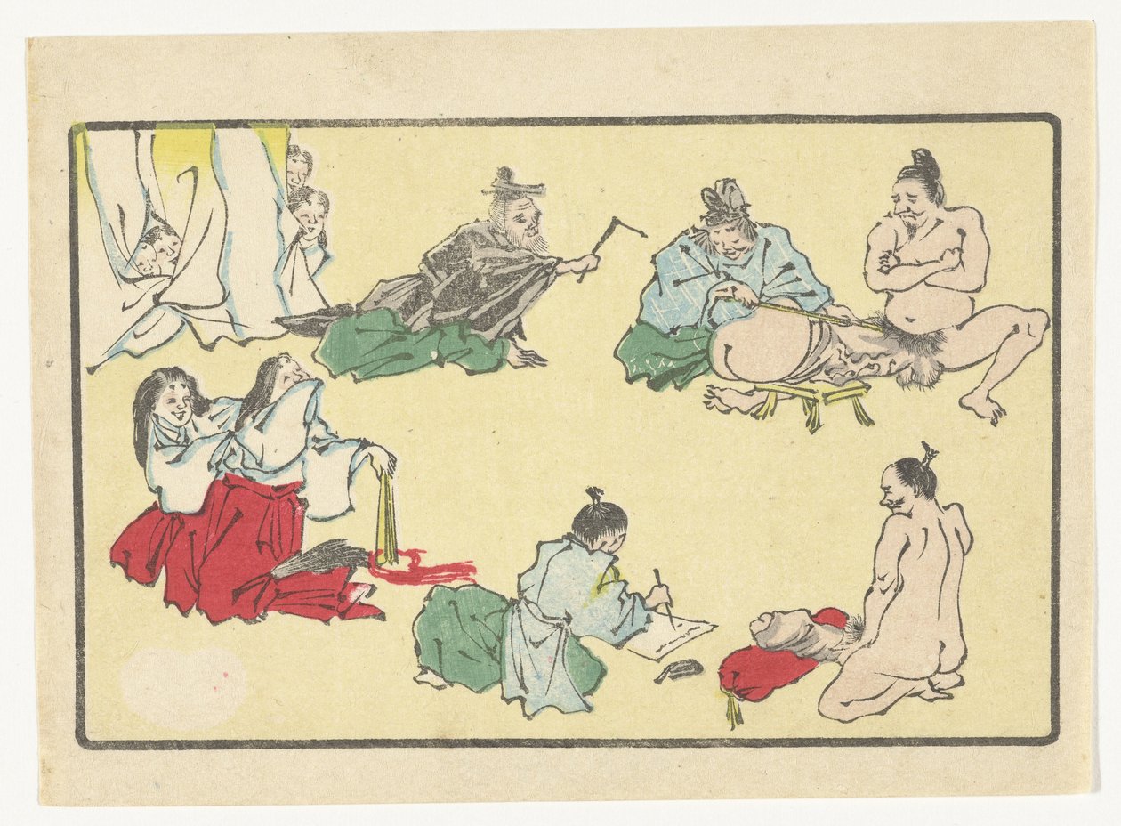penis mål The Big Tail (serietittel) av Kawanabe Kyosai