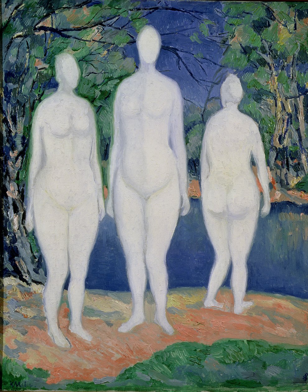 Badende, 1908 av Kazimir Severinovich Malevich