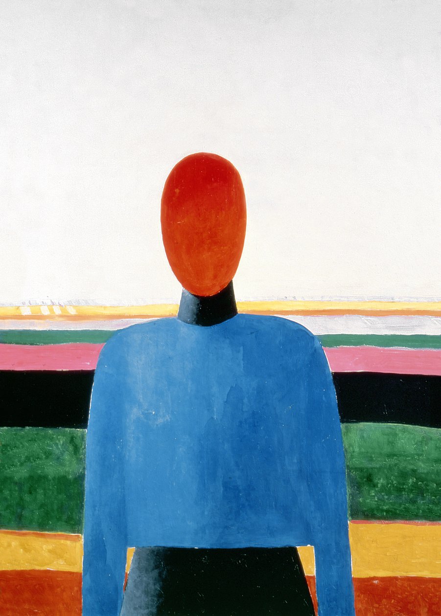 Byste av kvinne av Kazimir Severinovich Malevich