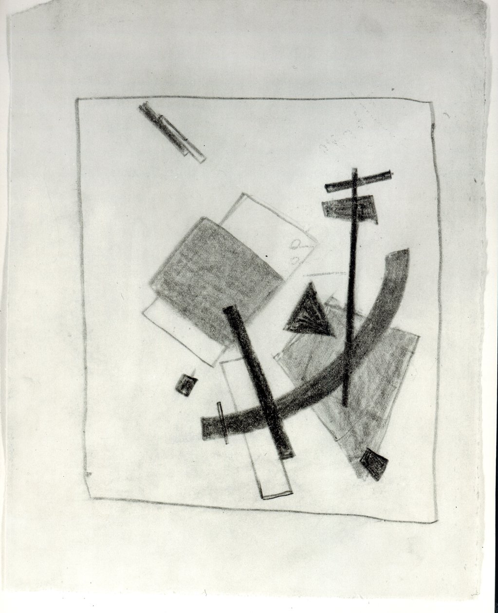 Suprematistisk komposisjon, ca. 1915-16 av Kazimir Severinovich Malevich