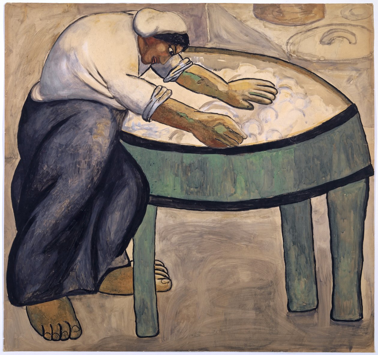 Vaskekvinnen, 1911 av Kazimir Severinovich Malevich