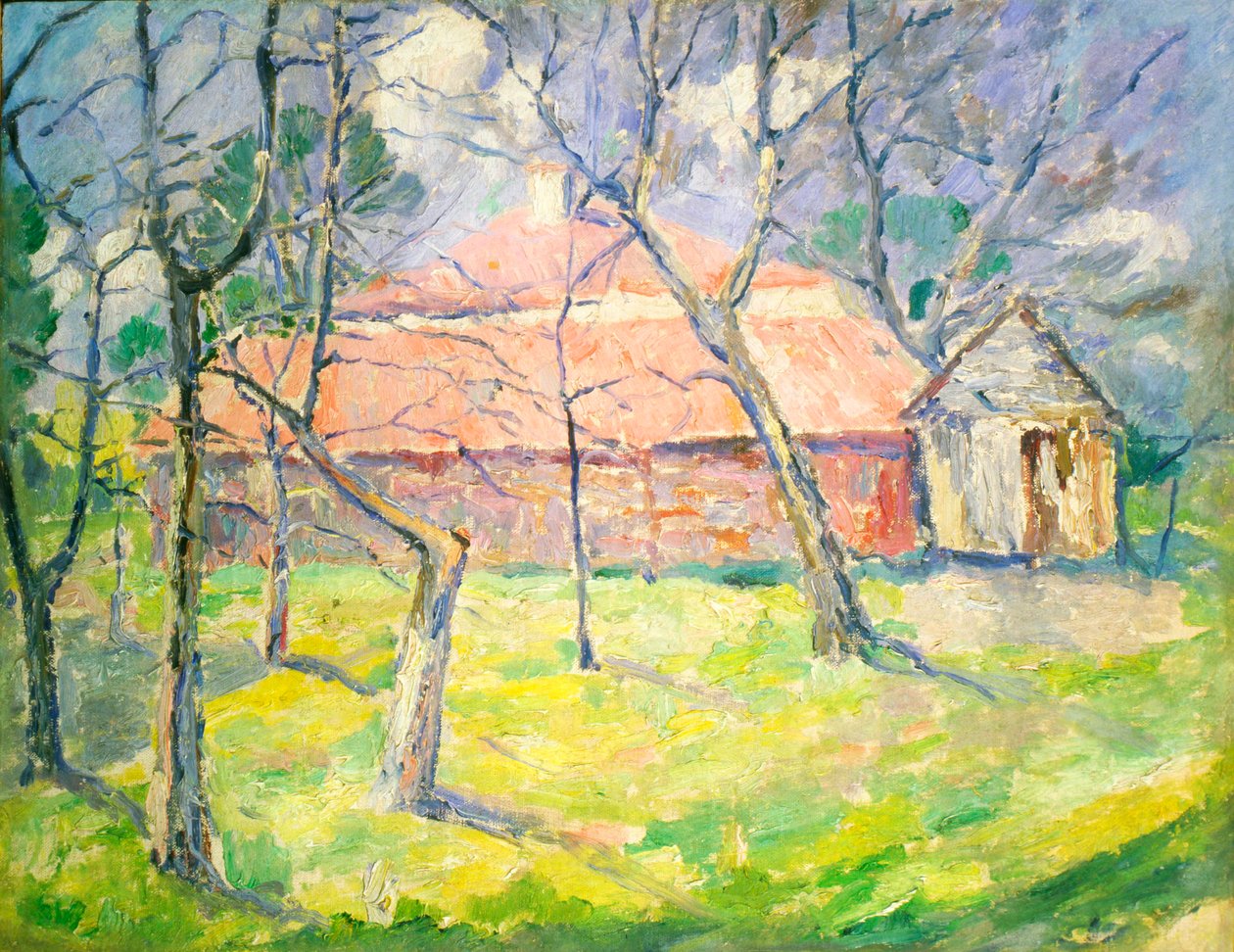 Landskap nær Kiev, 1930. av Kazimir Severinovich Malevich