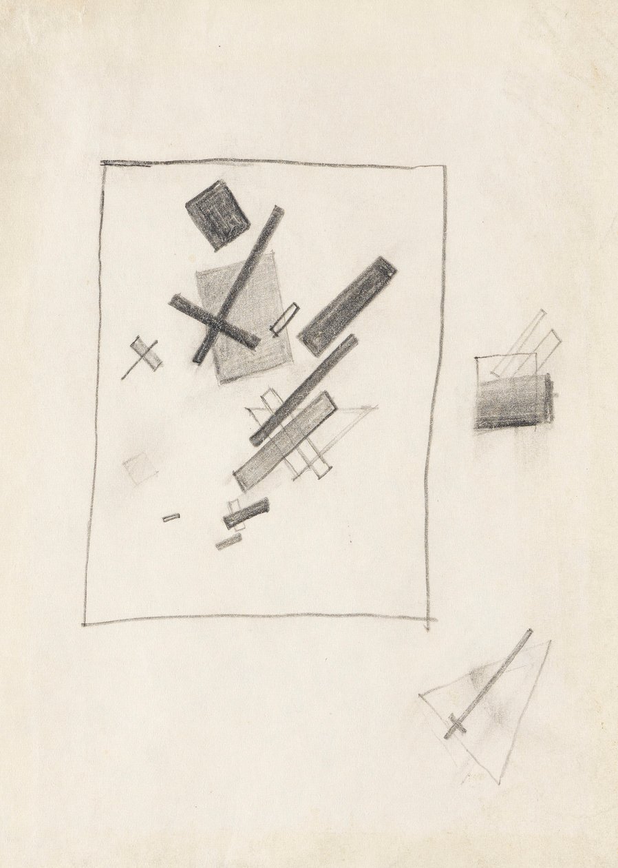 Blandede følelser, c. 1916. av Kazimir Severinovich Malevich