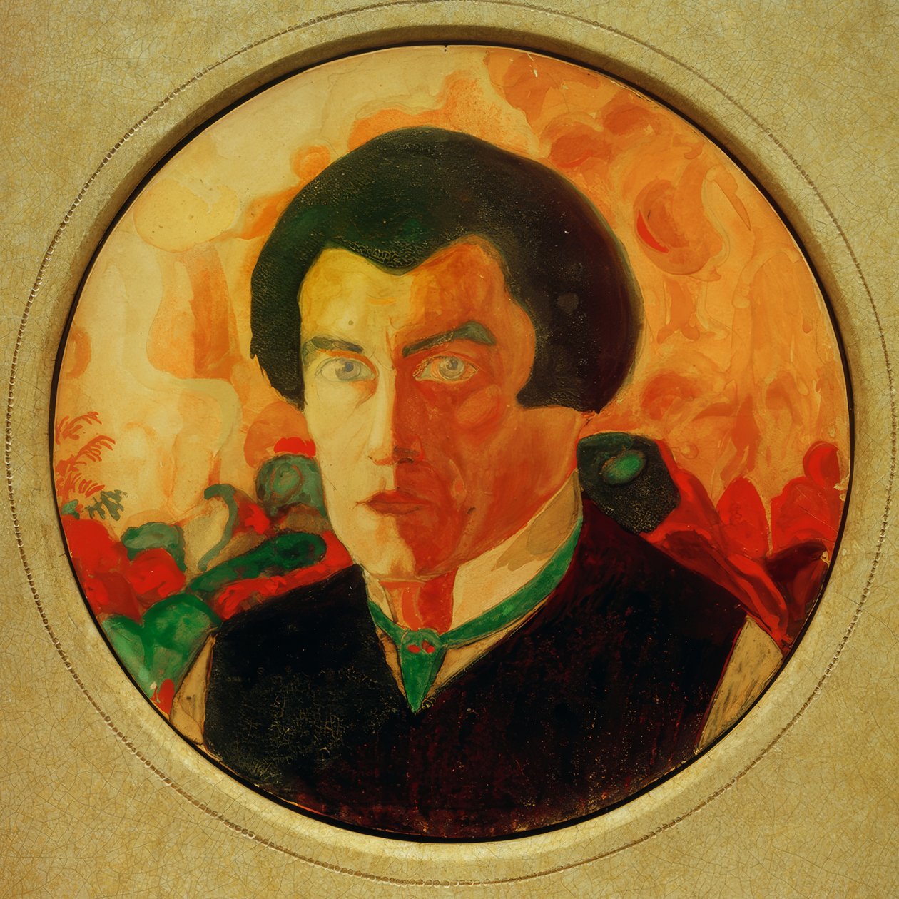 Selvportrett, 1909-1910 av Kazimir Severinovich Malevich