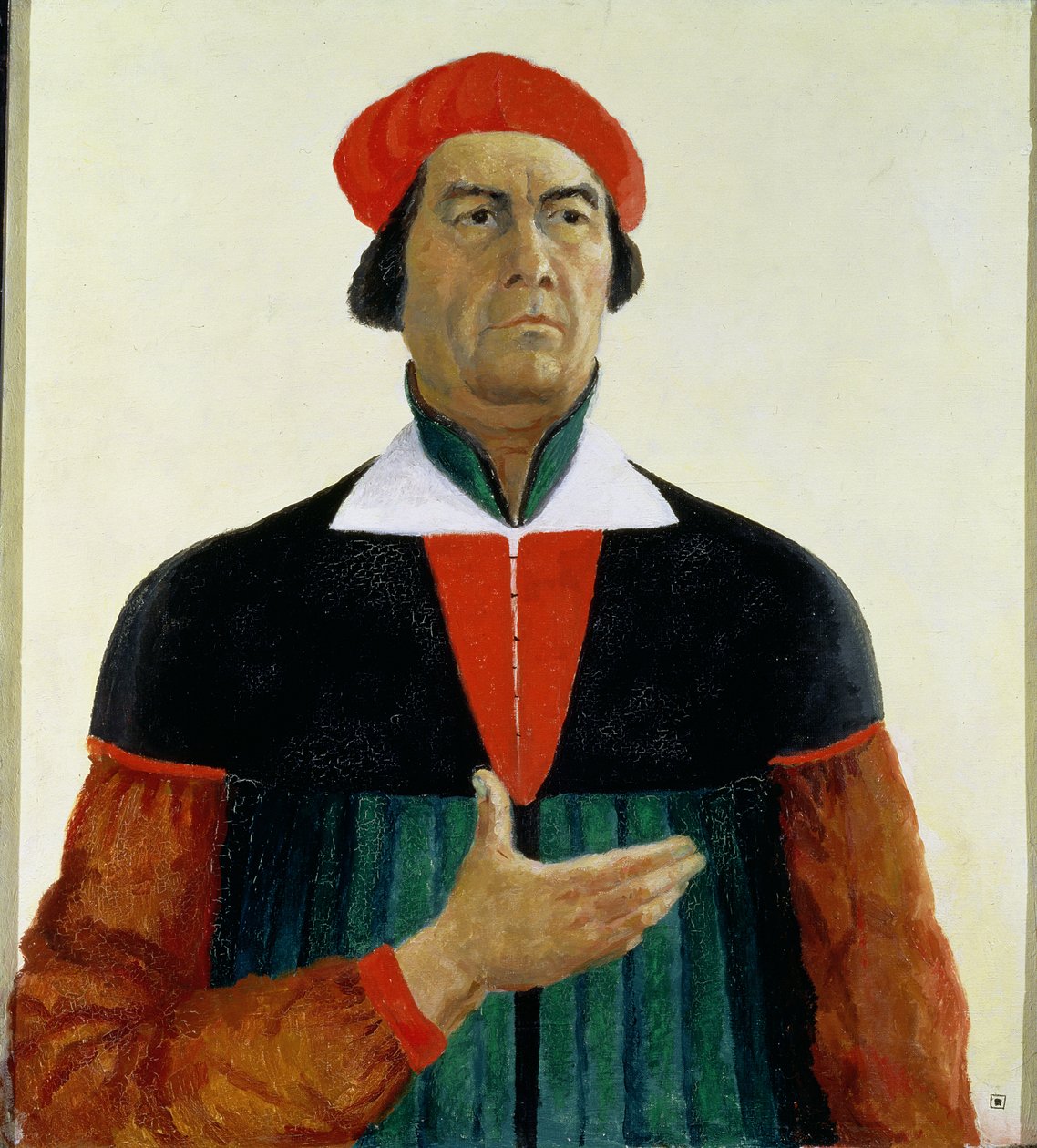 Selvportrett som kunstner av Kazimir Severinovich Malevich