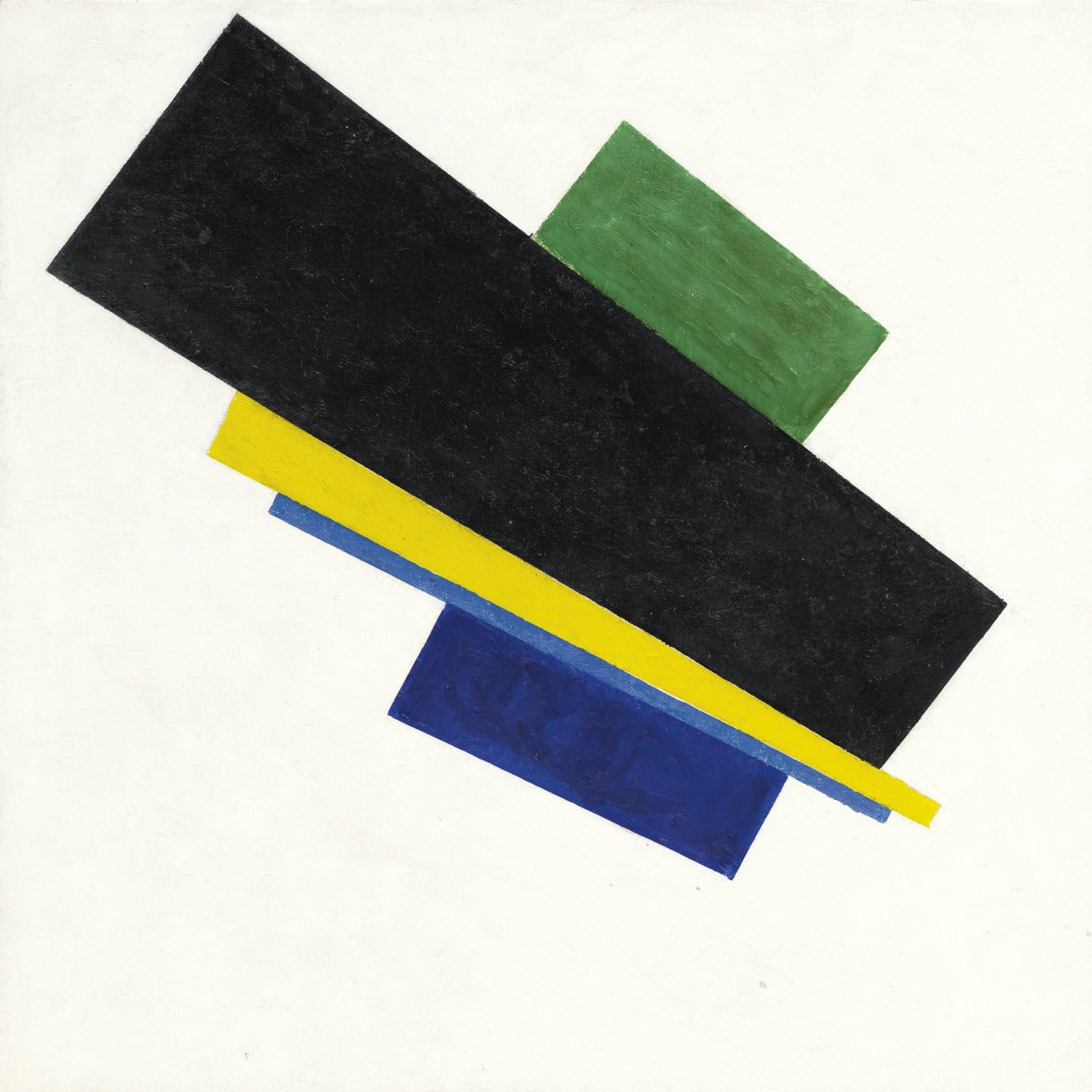 Suprematisme, 18. konstruksjon, 1915 av Kazimir Severinovich Malevich