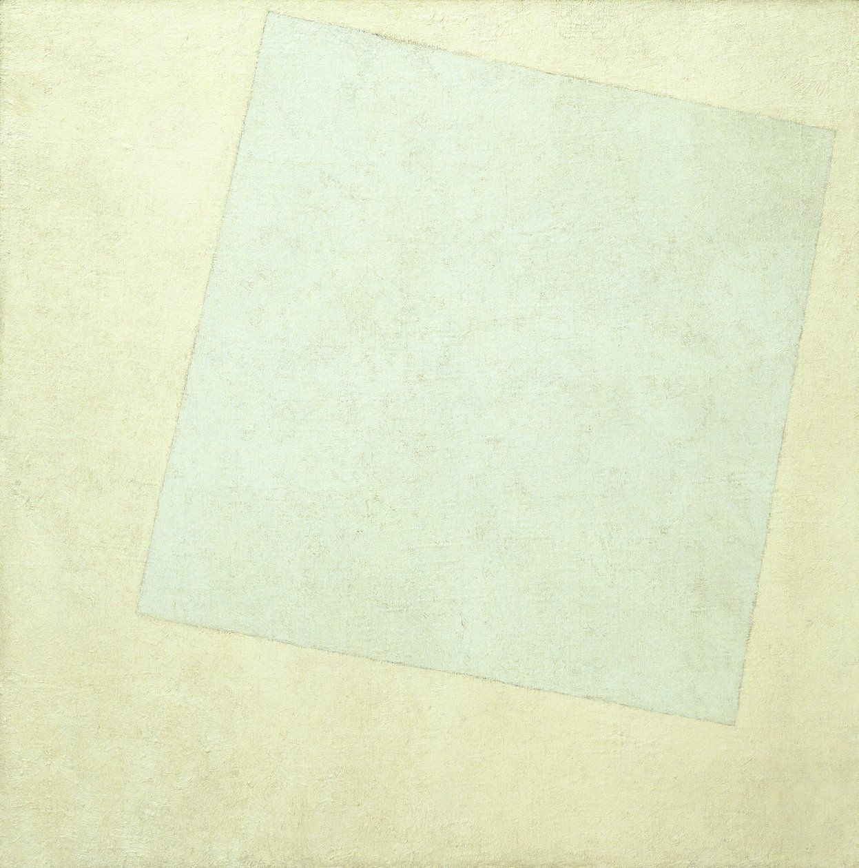 Suprematistisk komposisjon. Hvitt på hvitt, 1918 av Kazimir Severinovich Malevich