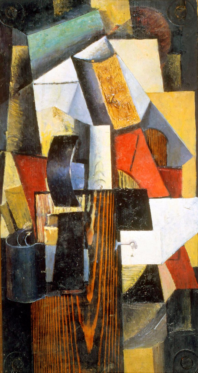 Nonstop-stasjonen. Kuntsevo, 1913 av Kazimir Severinovich Malevich
