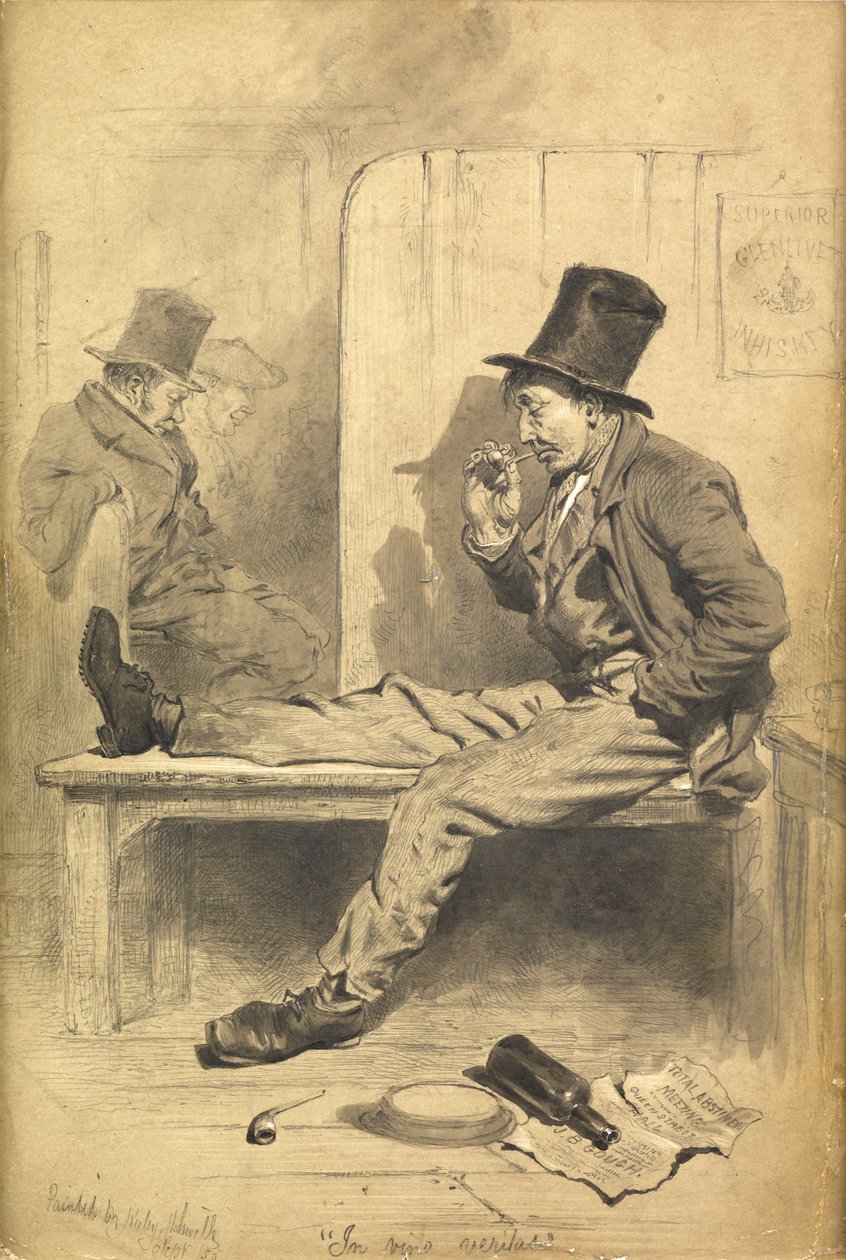 I Wine Veritas, 1855 av Keeley Halswelle