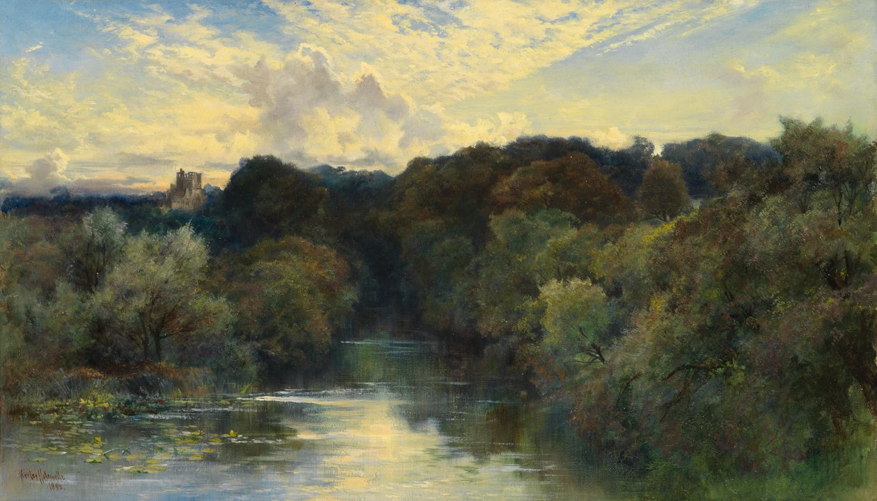På Greta, Yorkshire, 1890 av Keeley Halswelle