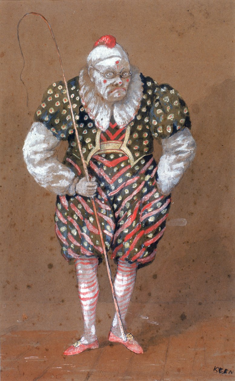 Billy Purvis (kroppsfarge, blekk, blyant og wc på papir) av Keen