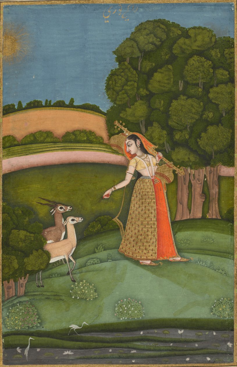 Todi Ragini, fra en Ragamala-serie av Kenneth Macleay