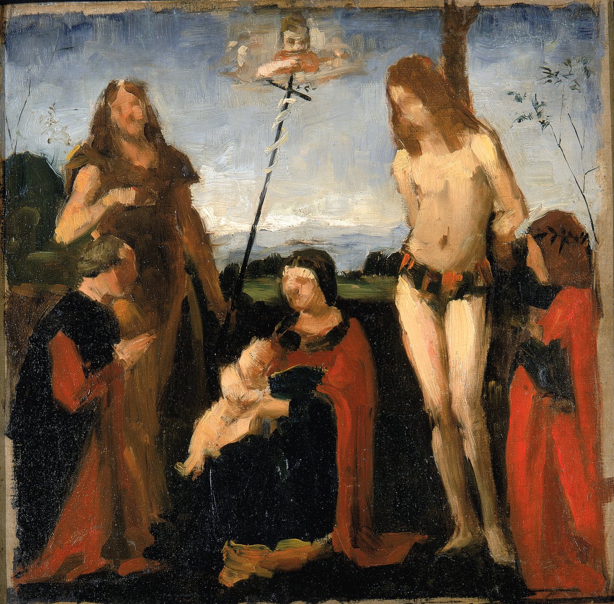 Etter Boltraffio, hellig samtale, 1878-1882. av Kenyon Cox