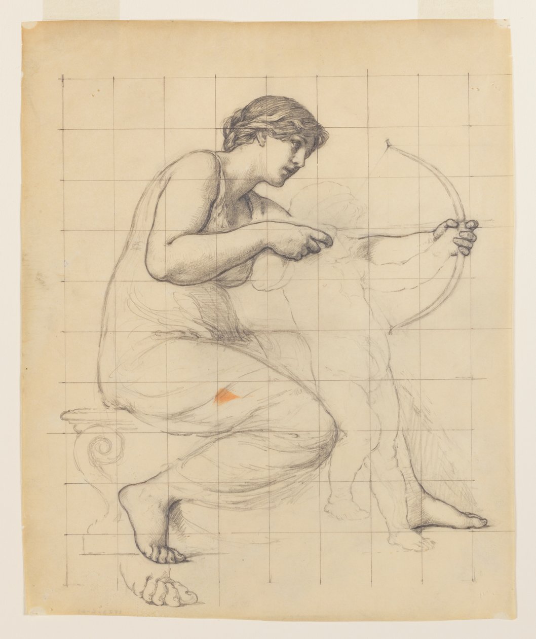 Studie for "The Education of Cupid" av Kenyon Cox