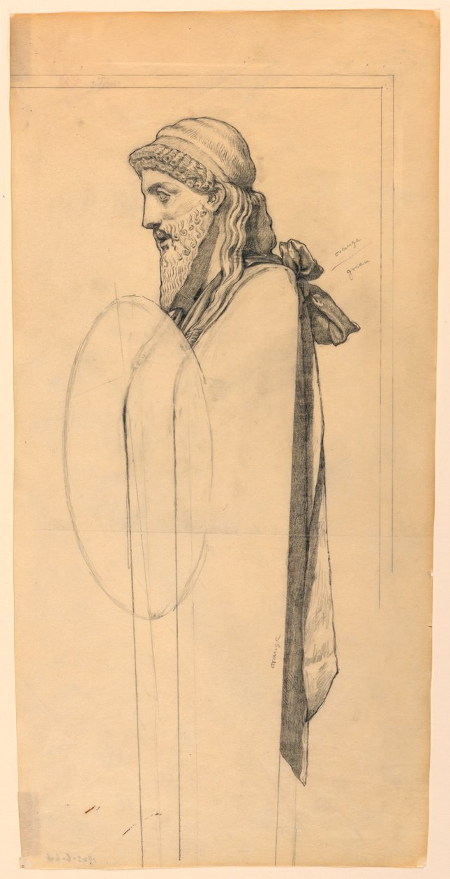 Studie for "The Education of Cupid" av Kenyon Cox