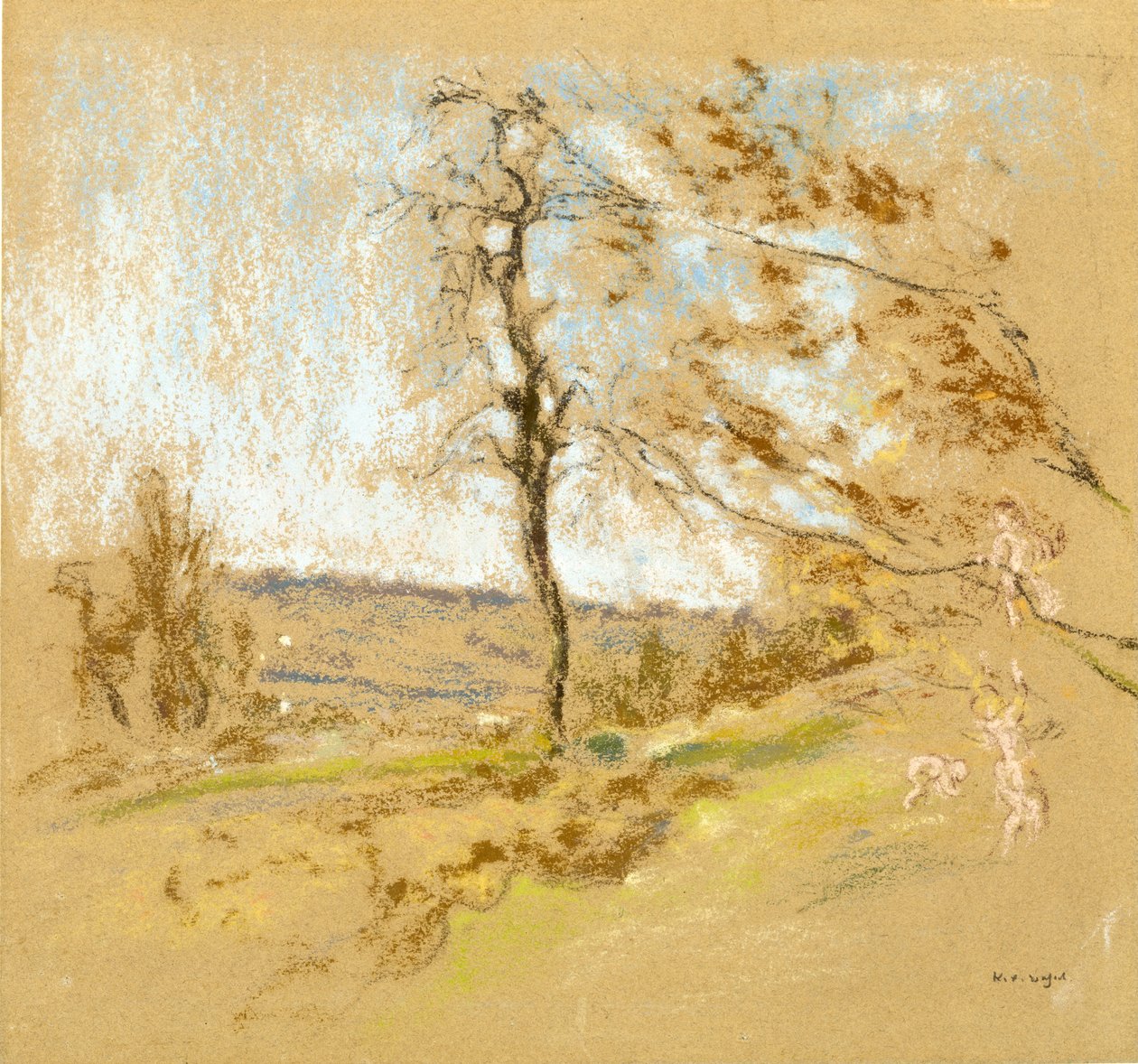 Landskap, ca.1900 av Ker Xavier Roussel