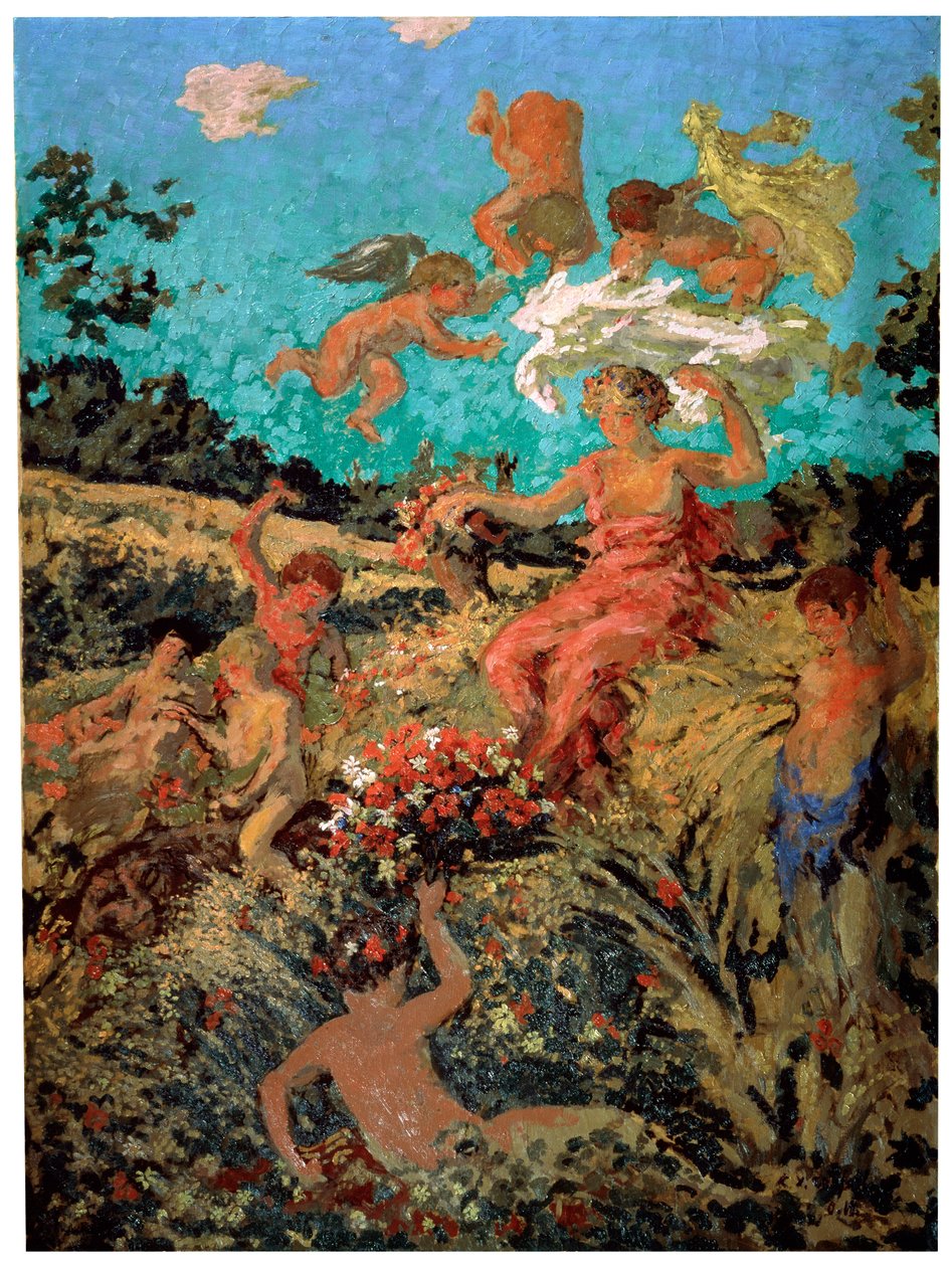 Country feiring. Sommer, c1911-c1913 av Ker Xavier Roussel