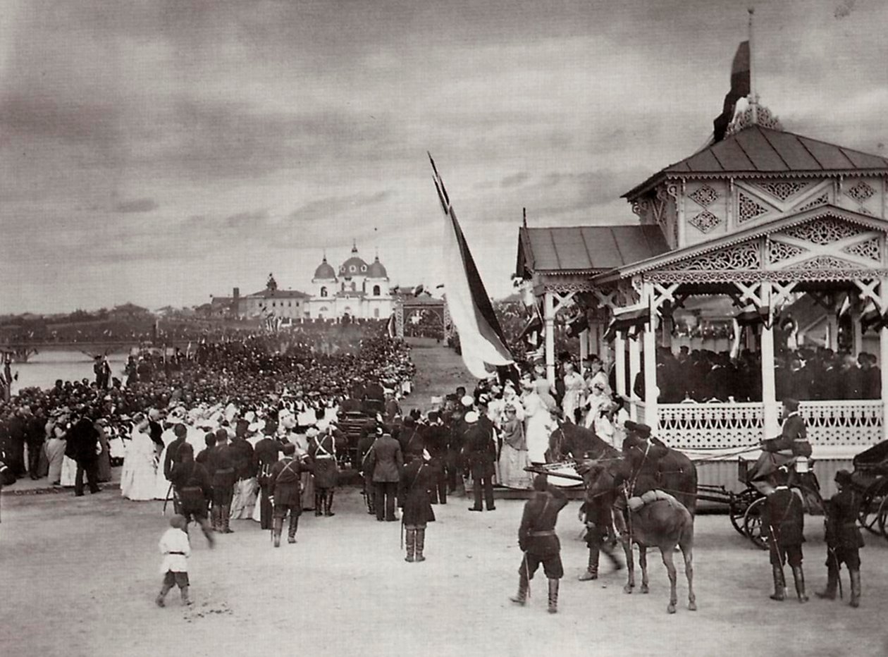 Tsarevich Nicholas av Russland i Novocherkassk, Russland, 1891. av Kessler