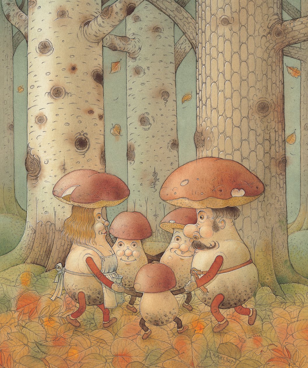 Sopp, 2005 (wc på papir) av Kestutis Kasparavicius