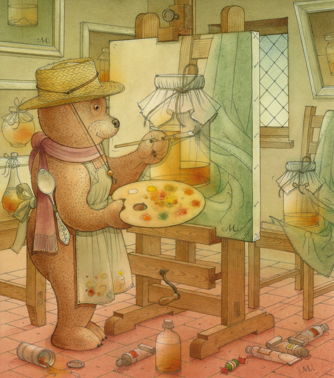Maler, 2006 (wc på papir) av Kestutis Kasparavicius
