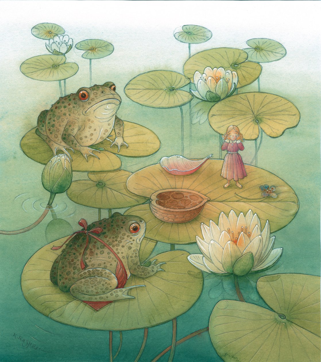 Tommelise 07, 2005 (wc på papir) av Kestutis Kasparavicius