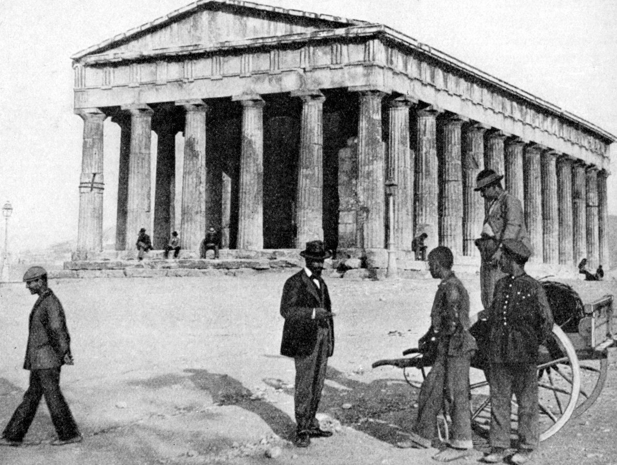 Theseum i Athen, Hellas, 1922. av Keystone View Company